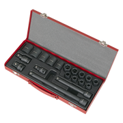 Sealey Premier Impact Socket Set 19 Piece 1/2"Sq Drive