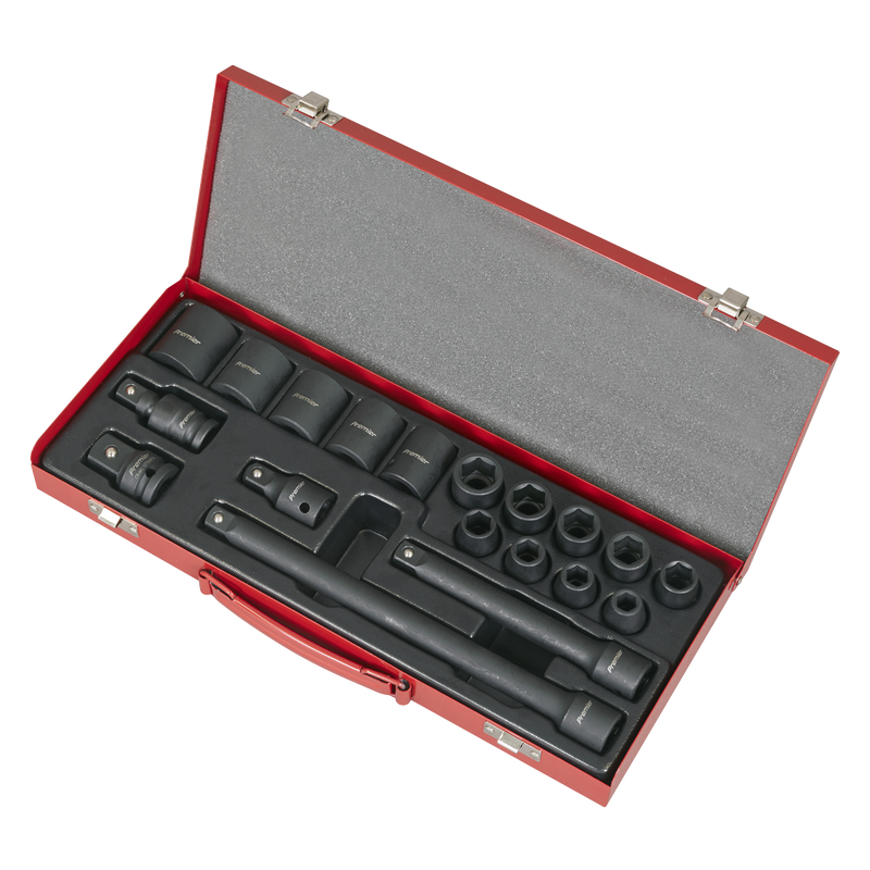 Sealey Premier Impact Socket Set 19 Piece 1/2"Sq Drive
