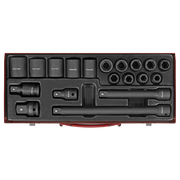 Sealey Premier Impact Socket Set 19 Piece 1/2"Sq Drive