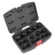 Sealey Premier Impact Socket Set 1/2" Sq Drive 16 Piece AK5624M