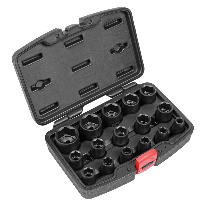 Sealey Premier Impact Socket Set 1/2" Sq Drive 16 Piece AK5624M