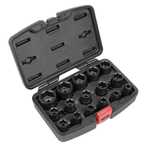 Sealey Premier Impact Socket Set 1/2" Sq Drive 16 Piece AK5624M