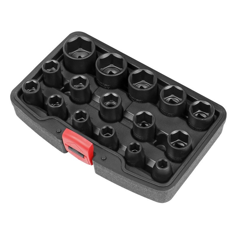 Sealey Premier Impact Socket Set 1/2" Sq Drive 16 Piece AK5624M