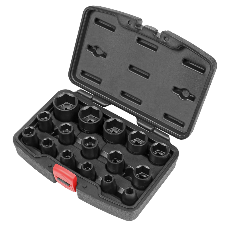 Sealey Premier Impact Socket Set 1/2" Sq Drive 16 Piece AK5624M