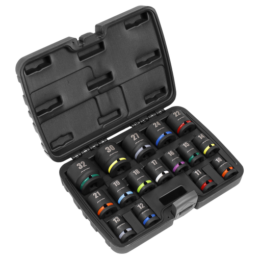 Sealey Premier Impact Socket Set 1/2" Drive 16 Piece AK5625M