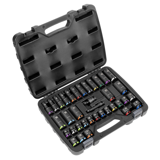 Sealey Premier Socket Set 36 Piece 3/8" Drive Impact AK5633M
