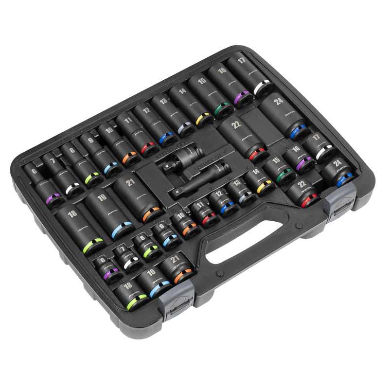 Sealey Premier Socket Set 36 Piece 3/8" Drive Impact AK5633M