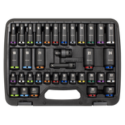 Sealey Premier Socket Set 36 Piece 3/8" Drive Impact AK5633M