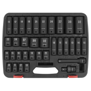 Sealey Premier Impact Socket Set 1/2"Sq Drive 34 Piece
