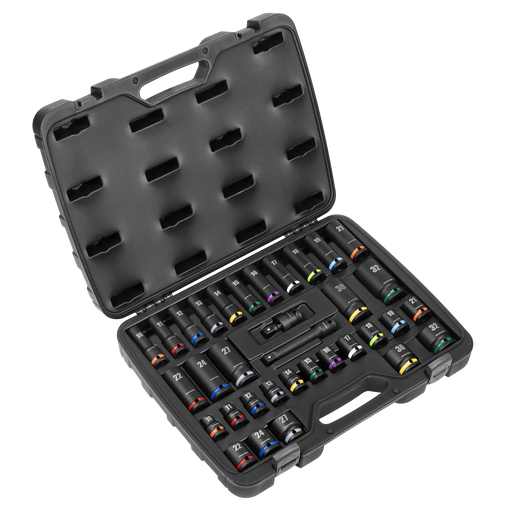 Sealey Premier Impact Socket Set 34 Piece 1/2" Drive AK5635M