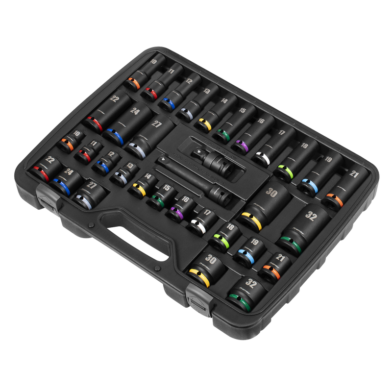 Sealey Premier Impact Socket Set 34 Piece 1/2" Drive AK5635M