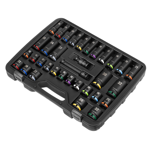 Sealey Premier Impact Socket Set 34 Piece 1/2" Drive AK5635M