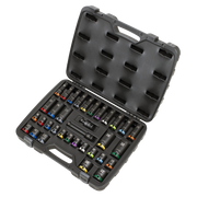 Sealey Premier Lock-On™ Impact Socket Set 34 Piece 1/2" Drive