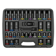 Sealey Premier Lock-On™ Impact Socket Set 34 Piece 1/2" Drive