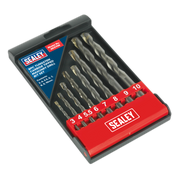 Sealey Tungsten Carbide Tipped Drill Bit Set 8 Piece Ø3-10mm