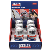 Sealey Combination Drill Bit Set 18-Piece HSS/Masonry/Wood