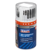 Sealey Combination Drill Bit Set 18 Piece HSS & Masonry