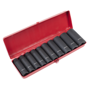 Sealey Premier Deep Impact Socket Set 1/2"Sq Drive 10 Piece