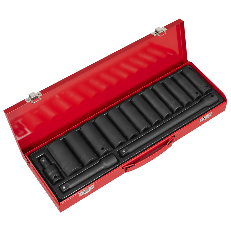 Sealey Premier Impact Socket Set 1/2" Drive 15 Piece