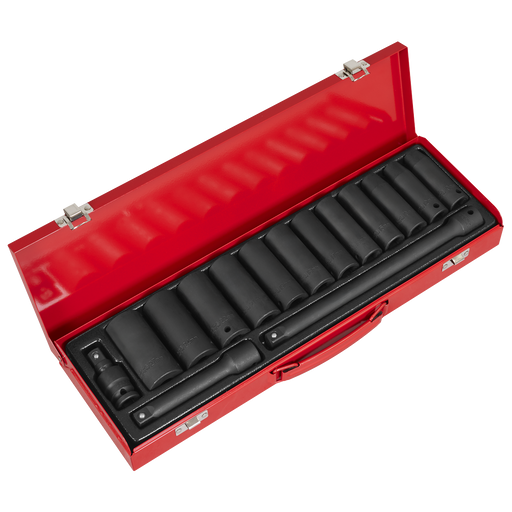 Sealey Premier Impact Socket Set 1/2" Drive 15 Piece