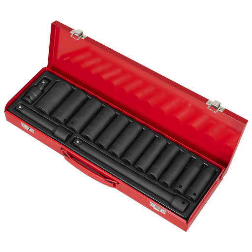 Sealey Premier Impact Socket Set 1/2" Drive 15 Piece
