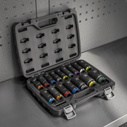 Sealey Premier Lock-On™ Deep Impact Socket Set 16 Piece 1/2" Drive