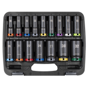 Sealey Premier Lock-On™ Deep Impact Socket Set 16 Piece 1/2" Drive