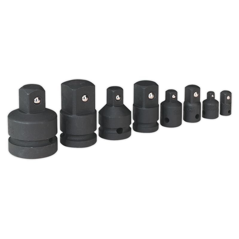 Sealey Premier Impact Socket Adaptor Set 8 Piece 1/4" to 1"