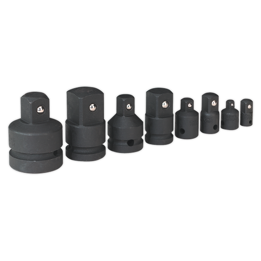 Sealey Premier Impact Socket Adaptor Set 8 Piece 1/4" to 1"
