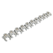 Sealey Premier Crow's Foot Spanner Set 10 Piece 3/8" Drive