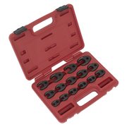 Sealey Premier Crow's Foot Spanner Set 3/8"Sq Drive 15 Piece