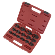 Sealey Premier Crow's Foot Spanner Set 3/8"Sq Drive 15 Piece