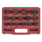 Sealey Premier Crow's Foot Spanner Set 3/8"Sq Drive 15 Piece