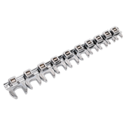 Sealey Premier Crow's Foot Spanner Set 3/8" Drive 10 Piece