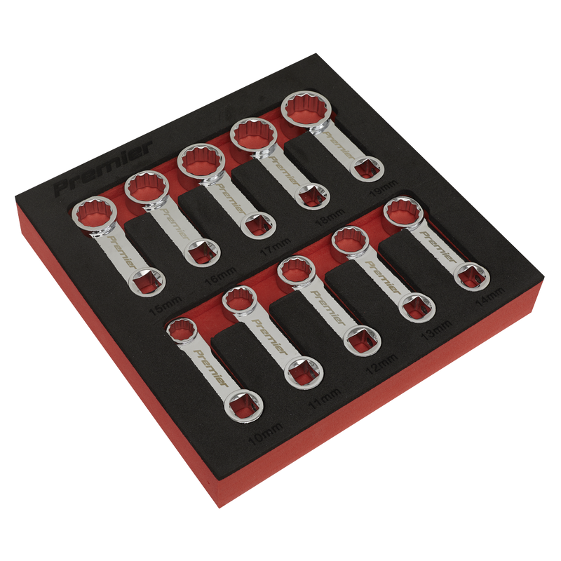 Sealey Premier Torque Adaptor Spanner Set 3/8" Sq Drive 10 Piece