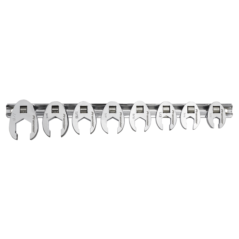 Sealey Premier Crow's Foot Spanner Set 3/8" Drive 8 Piece