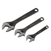 Sealey Premier Adjustable Wrench Set 3 Piece - 150/200/250mm Jaw Capacity