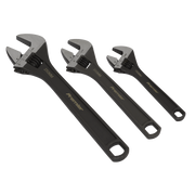 Sealey Premier Adjustable Wrench Set 3 Piece - 150/200/250mm Jaw Capacity