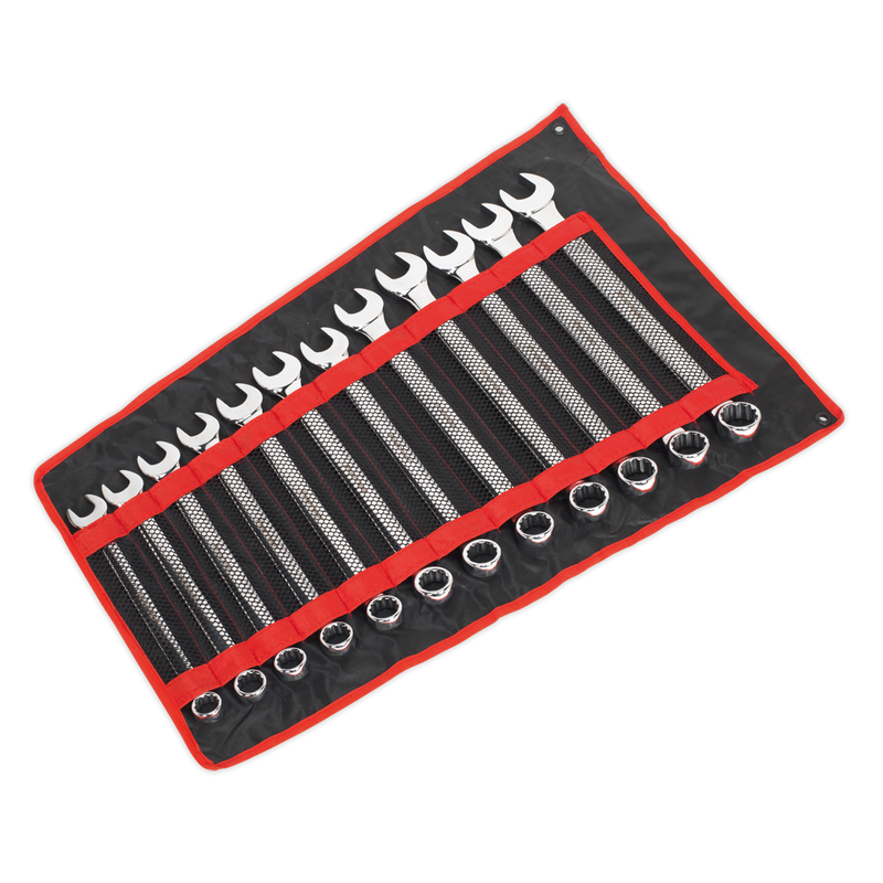 Sealey Premier Jumbo Combination Spanner Set 12 Piece 20-32mm
