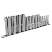 Sealey Premier Deep Socket Set 14 Piece 1/4", 3/8" & 1/2"Sq Drive