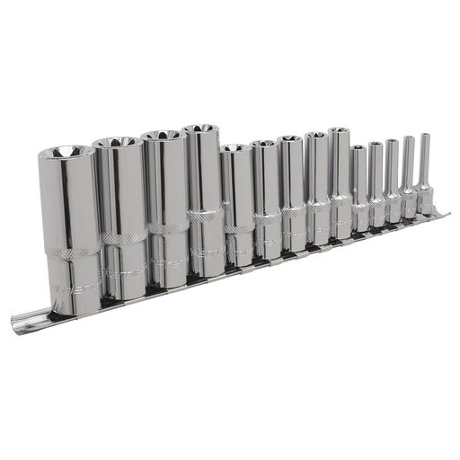 Sealey Premier Deep Socket Set 14 Piece 1/4", 3/8" & 1/2"Sq Drive
