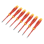 Sealey Premier Precision Screwdriver Set 7 Piece - VDE Approved