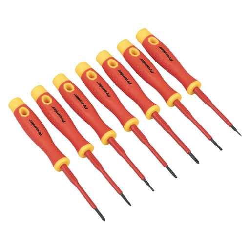 Sealey Premier Precision Screwdriver Set 7 Piece - VDE Approved