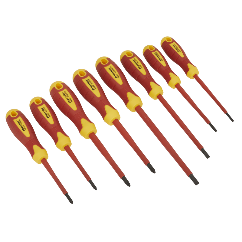 Sealey Premier Screwdriver Set 8 Piece - VDE Approved, Insulated