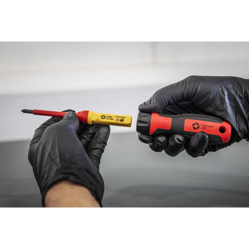 Sealey Premier Screwdriver Set 8 Piece VDE Approved - Insulated Tools