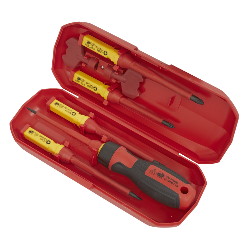 Sealey Premier Screwdriver Set 8 Piece VDE Approved - Insulated Tools