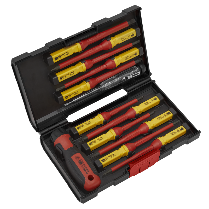 Sealey Premier Screwdriver Set 13 Piece VDE Approved AK6128