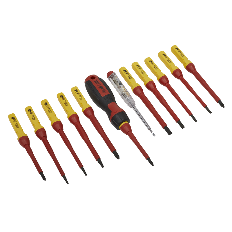 Sealey Premier Screwdriver Set 13 Piece VDE Approved AK6128
