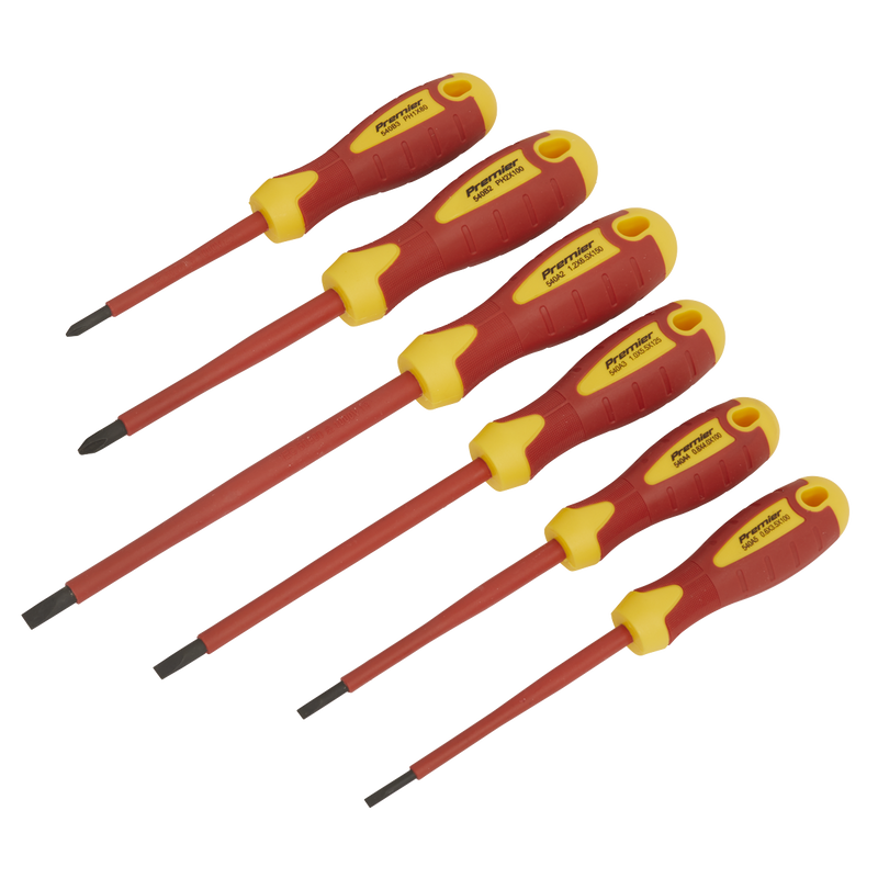 Sealey Premier Screwdriver Set 6 Piece - VDE Approved