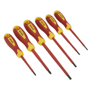 Sealey Premier Screwdriver Set 6 Piece - VDE Approved